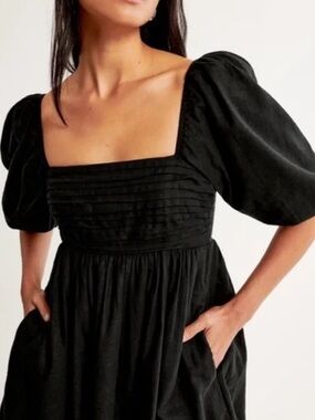 Abercrombie & Fitch Emerson Puff Sleeve Mini Dress
